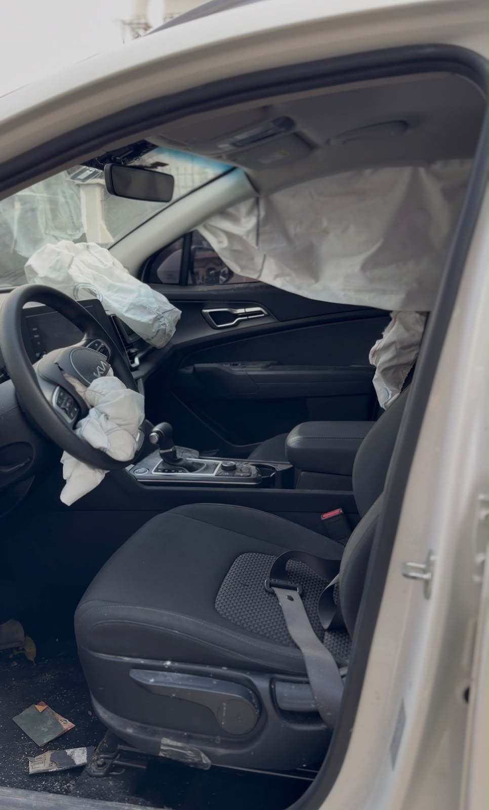 Vehículo con sistema SRS activado en atención de PROAIRBAG