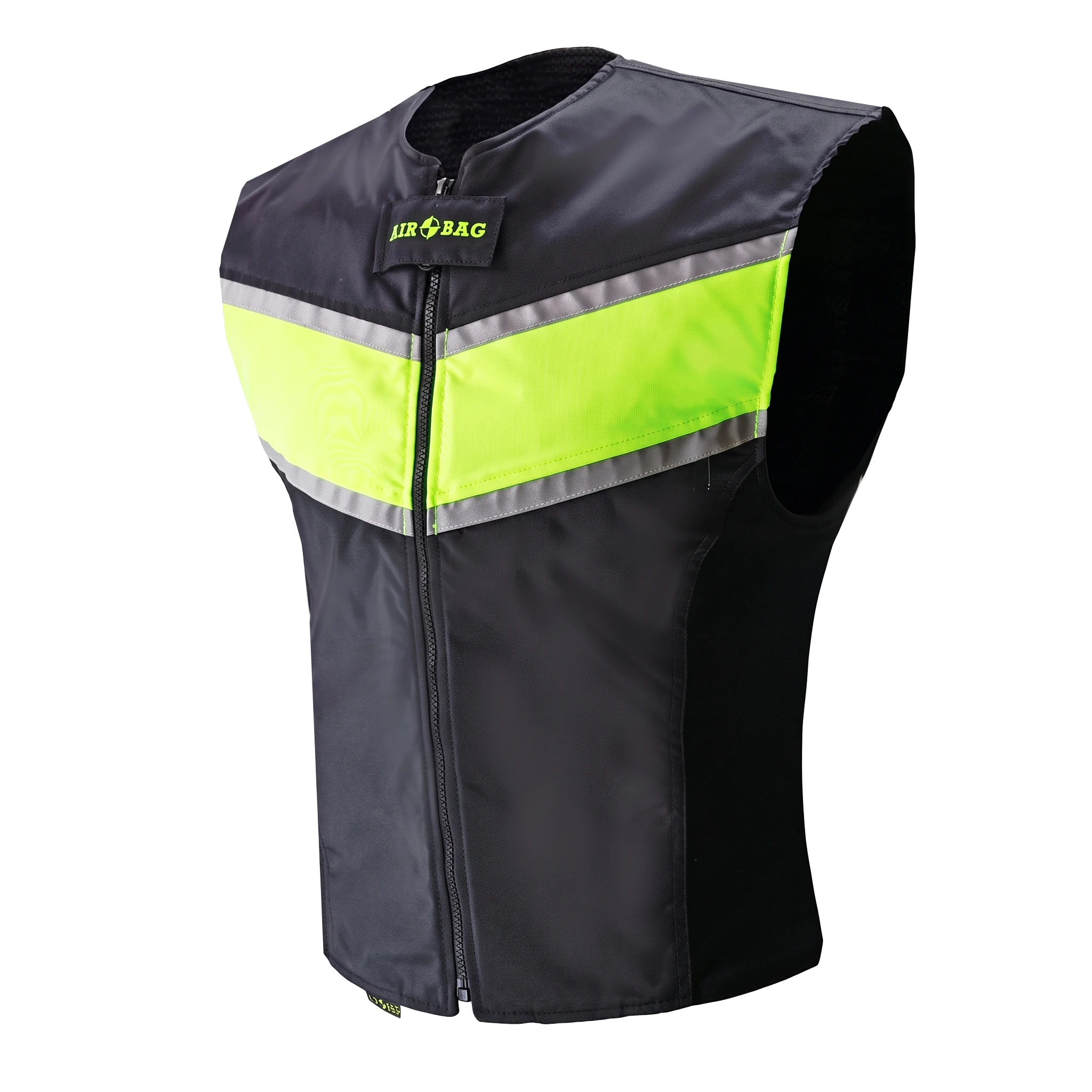 Chaleco Airbag para motociclista de alta visibilidad